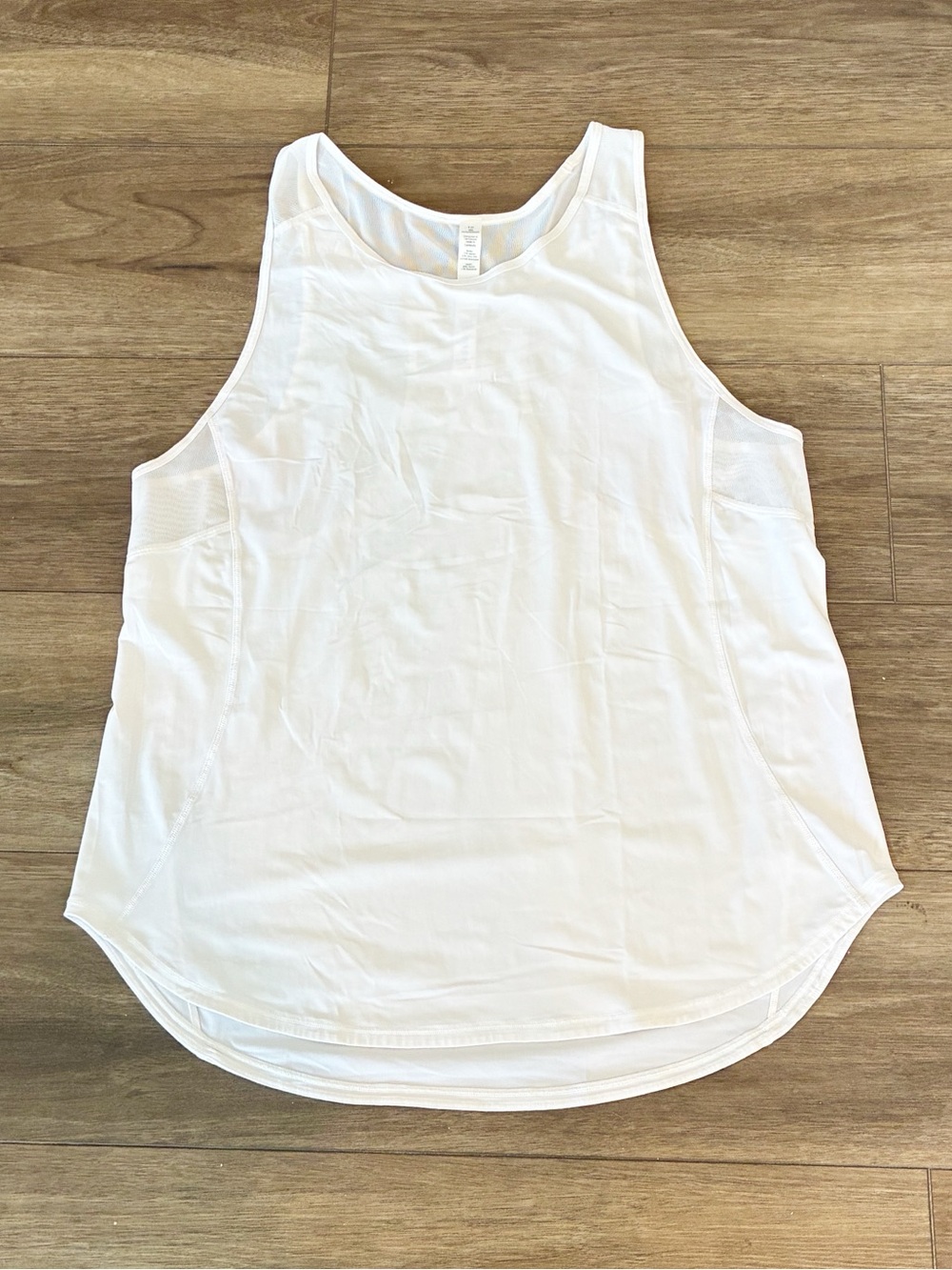Like New Lululemon White Racerback Workout Tank Top Size 10 - Picture 1 of 10
